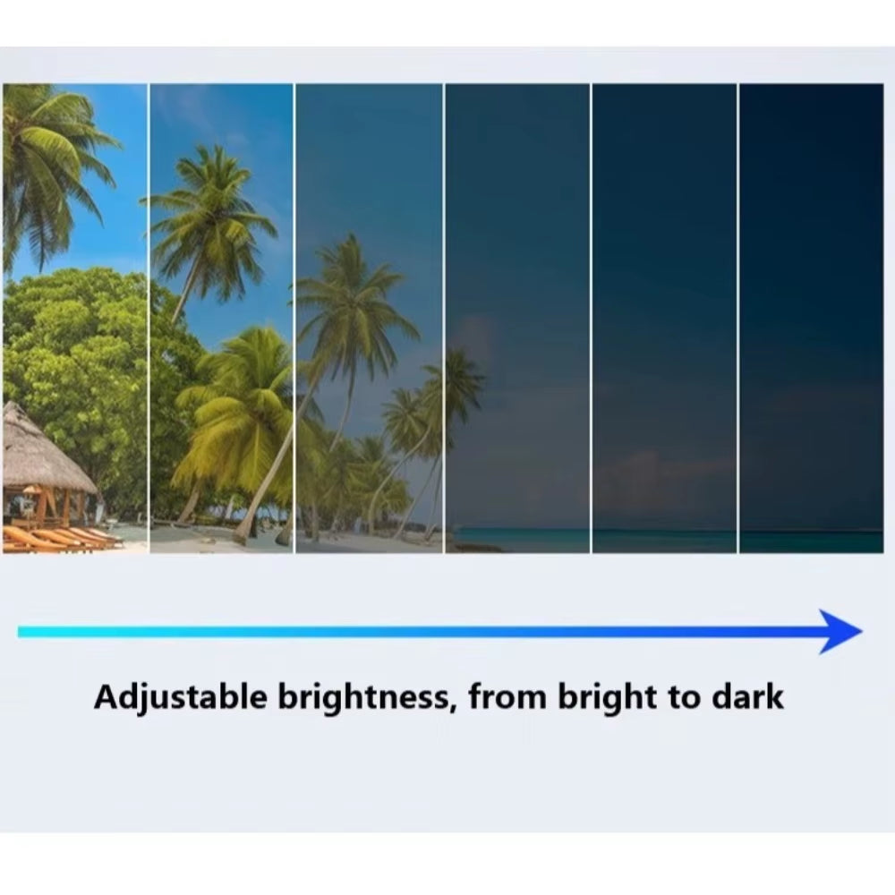 New ND2-400 Adjustable Dimming Glasses 9 Level UV400 Fishing Sunglasses with Glasse Case ND Filter Sun Glasses Driving