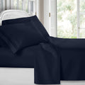 Bed Sheets, Premier 1800 Series 4 Piece Bed Sheet Set, Deep Pocket, Wrinkle, Fade, Stain Resistant, Luxury Soft Bedding Sheets & Pillowcases, California King, Navy Blue