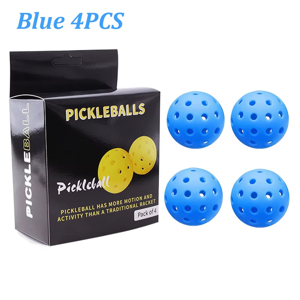 4PCS 40 Holes Pickleballs Balls High Elasticity & Durable Pickle Balls for Sport Outdoor Play for All Style Pickleball Paddles