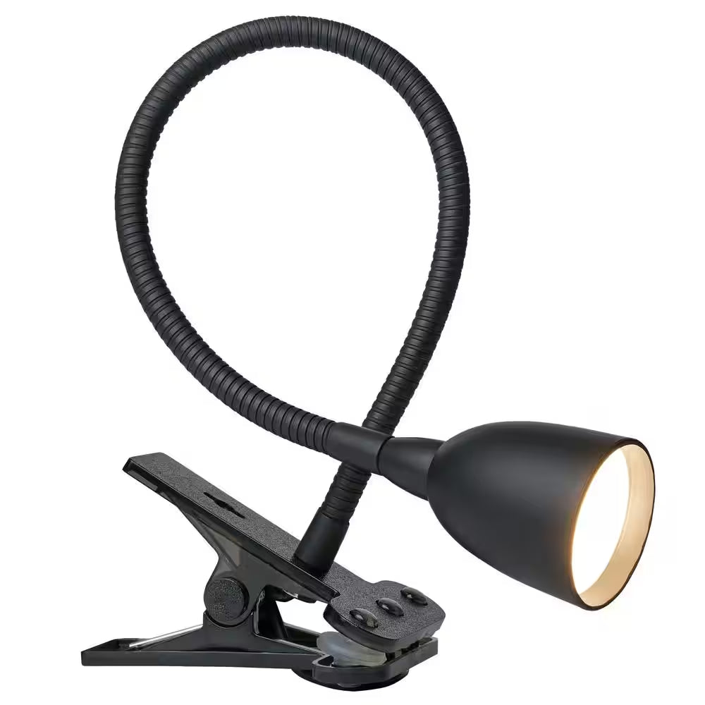 Olivia LED Flexible 22 In. Black Clamp Lamp with Dimming and Color Adjustable