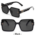 Luxury Square Designer Fashion Big Sunglasses for Women Glasses Brand 2024 Woman Women'S Retro Shades UV400 Sunglasses Eyewear
