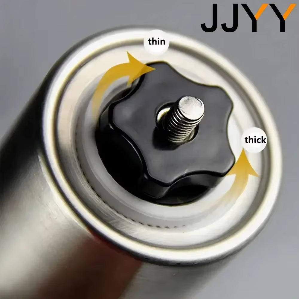 JJYY Portable Manual Coffee Grinder Mini Multi-Purpose Coffee Grinder Stainless Steel Manual Coffee Bean Machine Burr Grinder